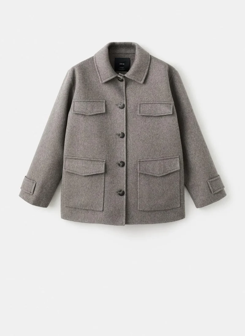 MANGO  Wool jacket with pockets for Women | Best Price UAE